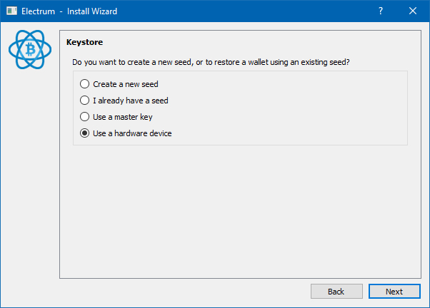 Use your hardware wallet as keystore